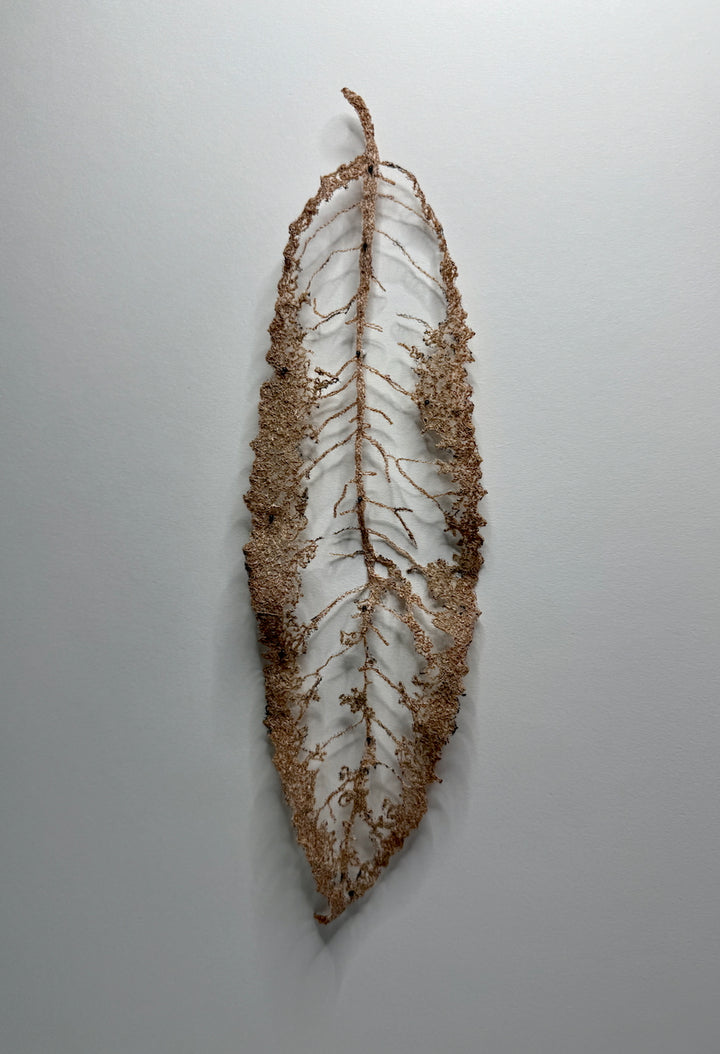 Mahoe Leaf 3D Thread Sculpture #4.