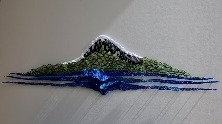 Mount Taranaki 3D Thread Sculpture. #2.