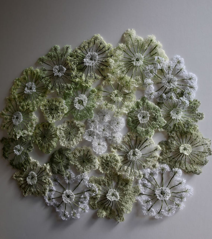 Queen Anne's lace #6. 3D Thread Sculpture.