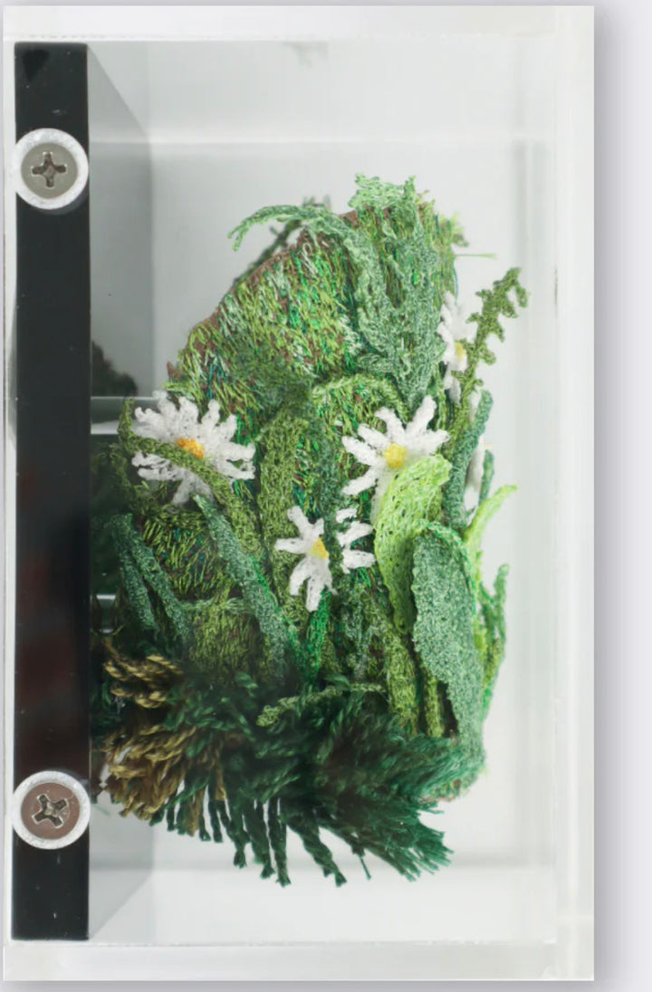 Daisy Garden 3D Thread Sculpture.