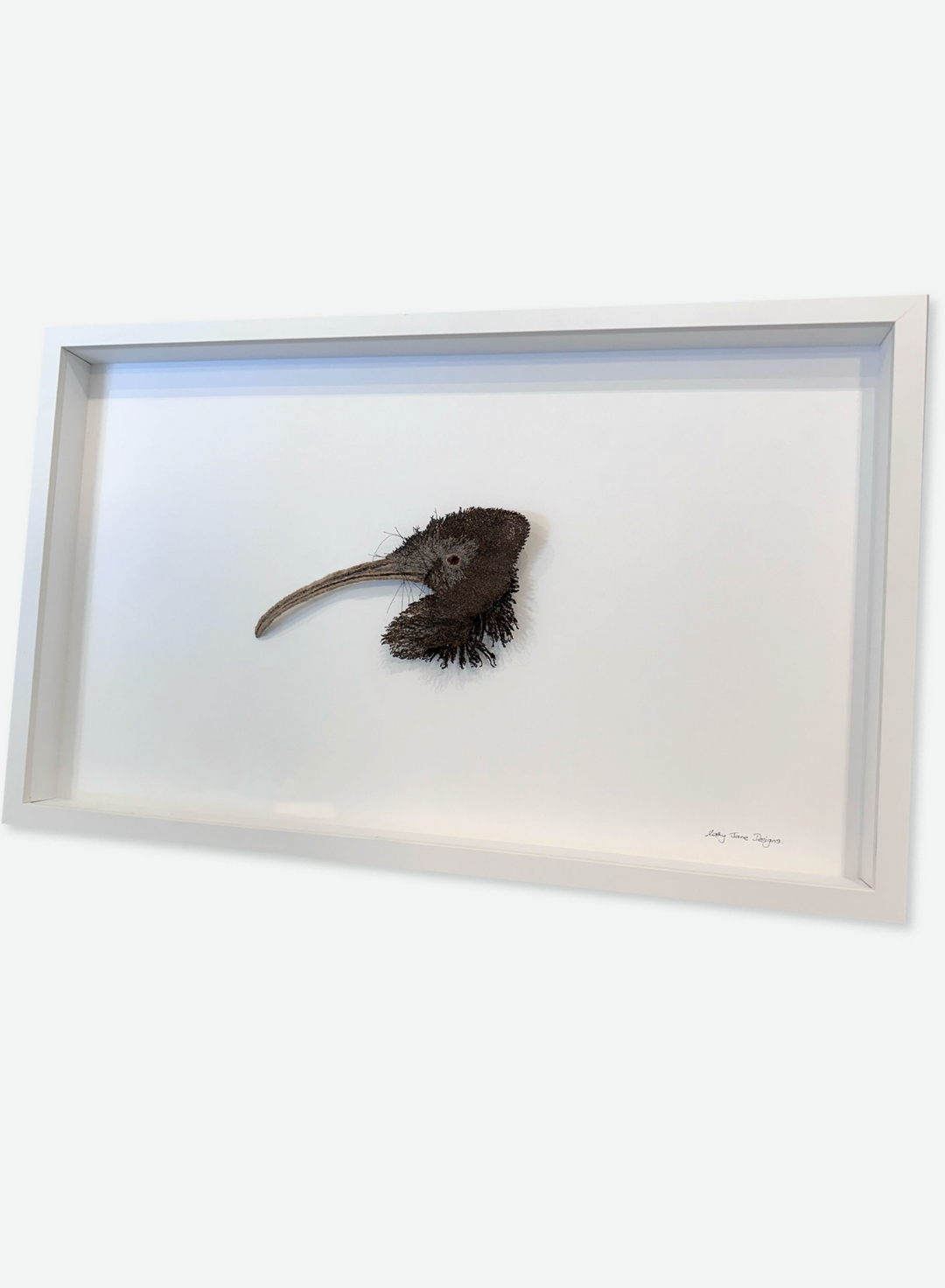 Brown Kiwi 3D Thread Sculpture.