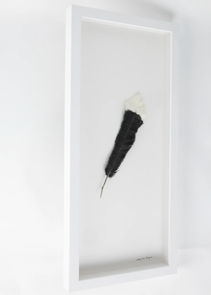 Huia feather 3D Thread Sculpture #6.