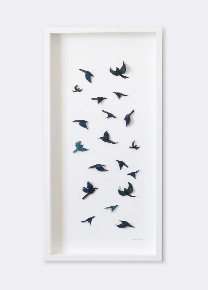 Dance of the Tui 3D Thread Sculpture #4.