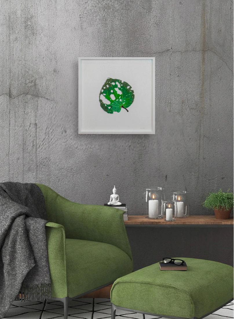 Giant Kawakawa Leaf 3D Thread Sculpture #3.