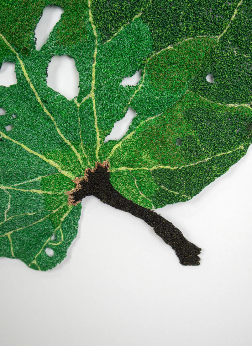 Giant Kawakawa Leaf 3D Thread Sculpture #3.
