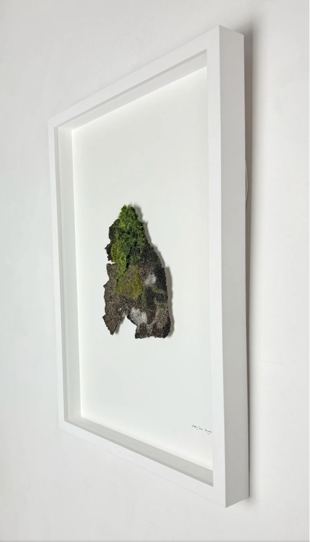 Karaka bark 3D Thread Sculpture.