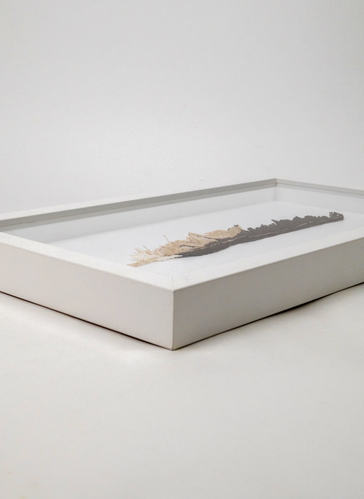 Harrier Hawk feather 3D Thread Sculpture.