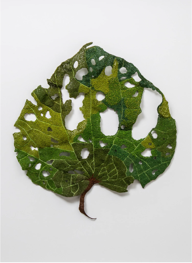 Giant Kawakawa Leaf 3D Thread Sculpture #9.
