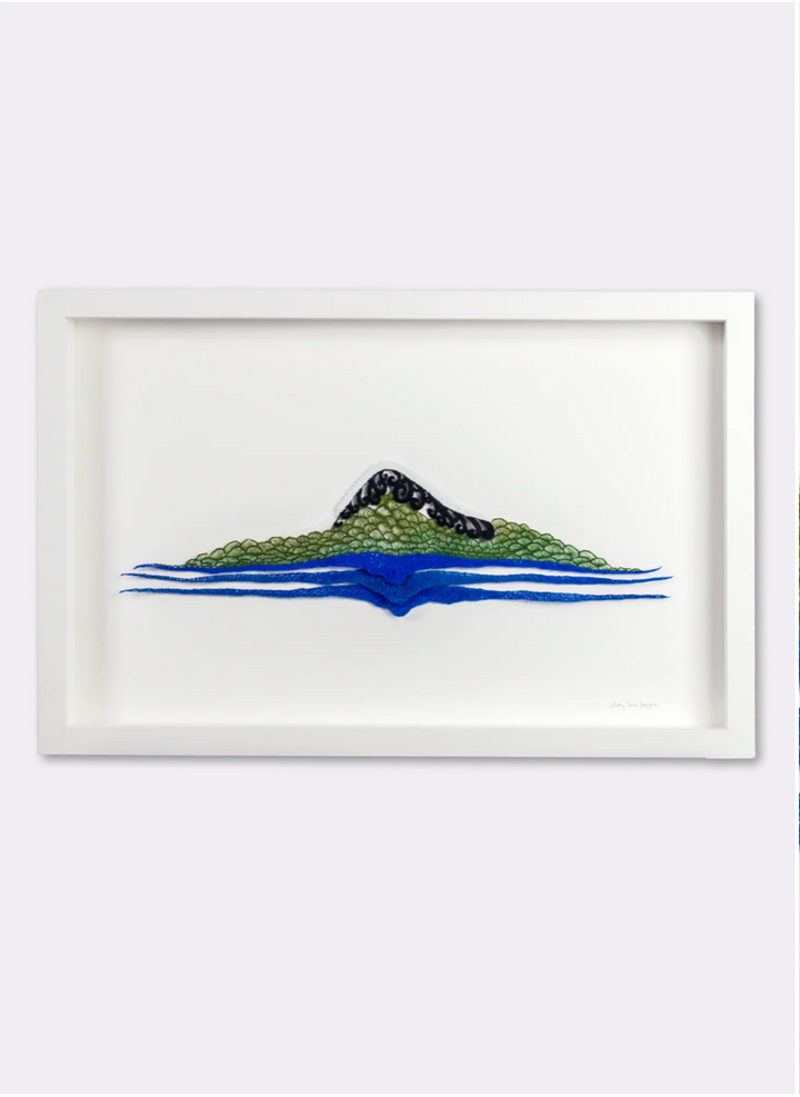 Mount Taranaki 3D Thread Sculpture. #2.