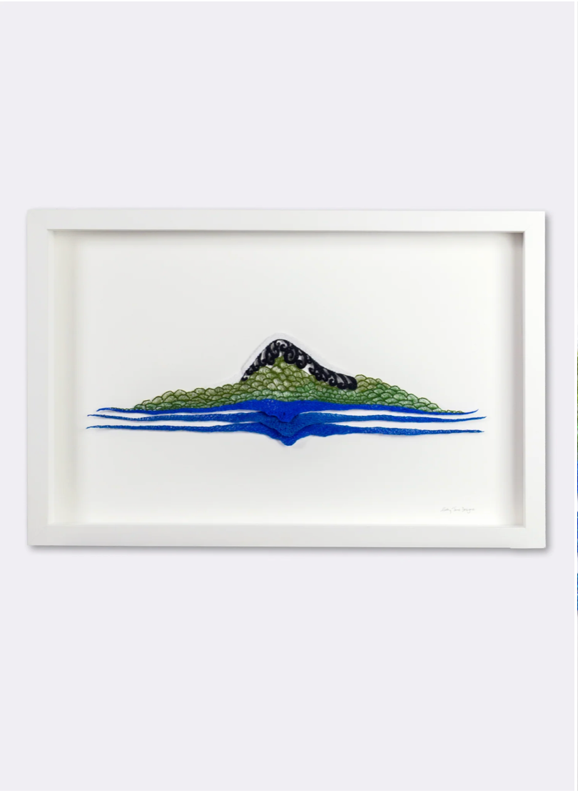 Mount Taranaki 3D Thread Sculpture. #2.