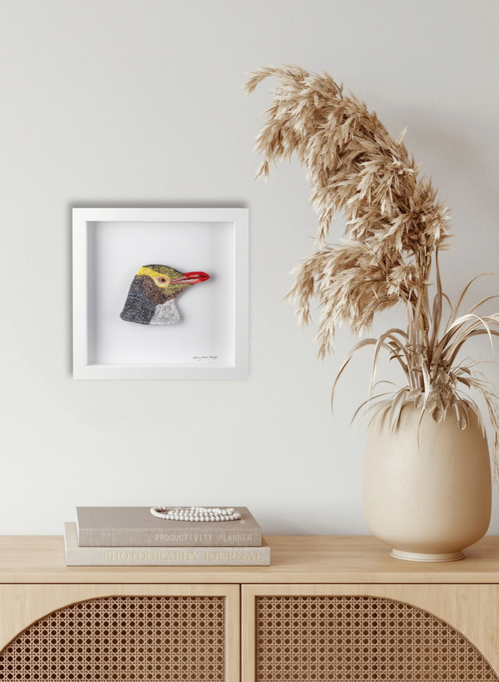 Yellow eyed penguin 'Hoiho'  3D Thread Sculpture #2.