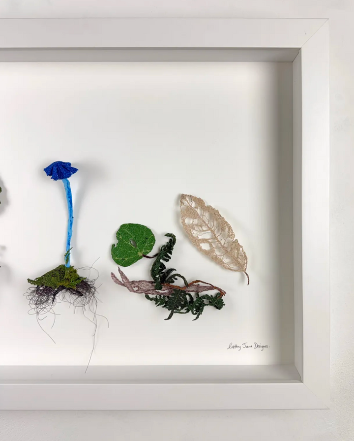 Forest Floor species 3D Thread Sculpture.