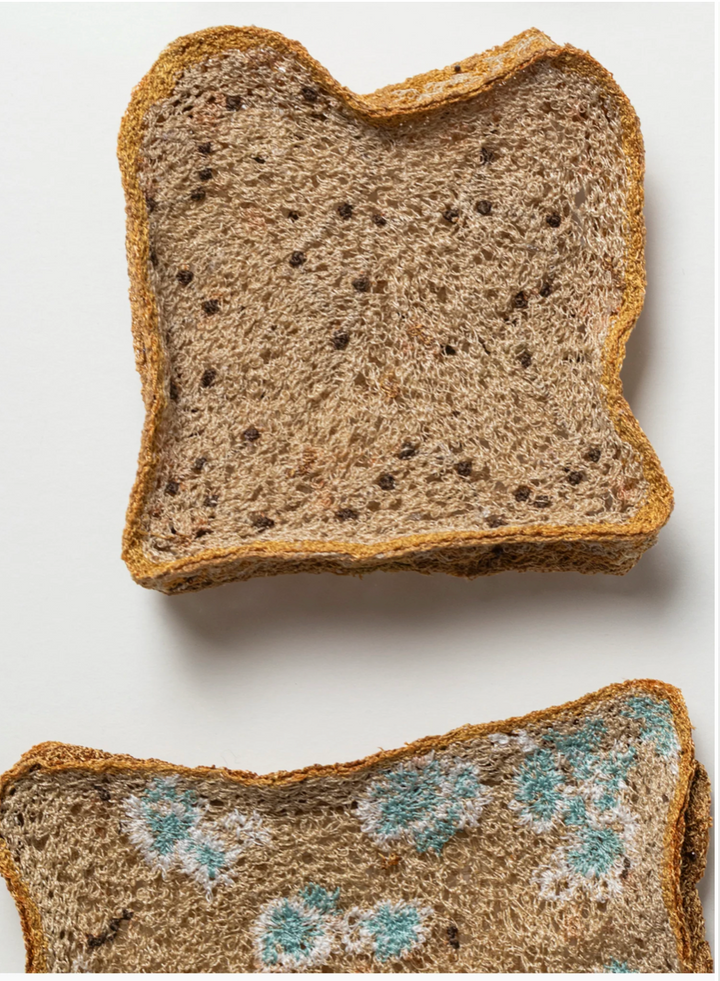 Bread Trio. 3D Thread Sculptures. #2.  Fibre Art.