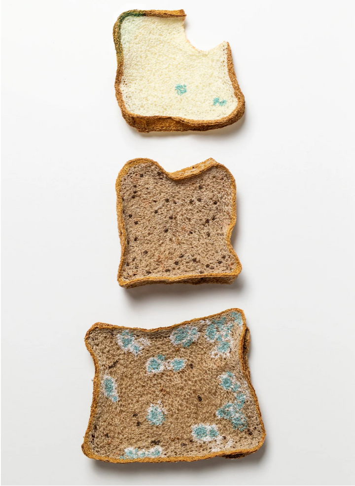 Bread Trio. 3D Thread Sculptures. #2.  Fibre Art.