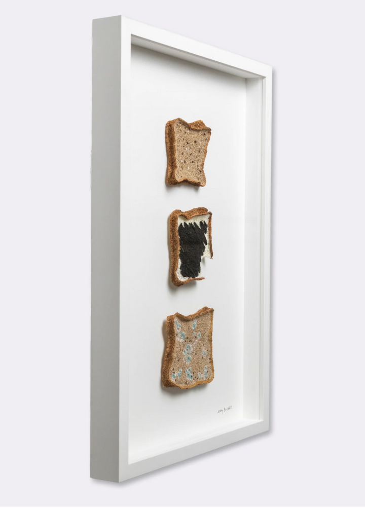 Bread Trio. 3D Thread Sculptures. #3. Fibre Art.
