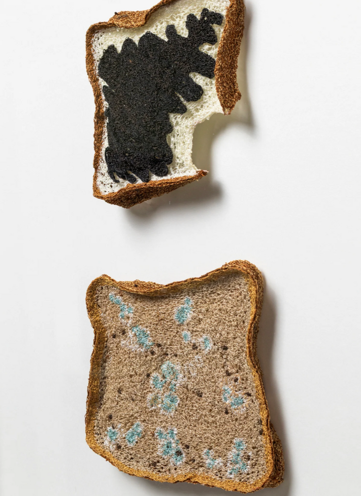 Bread Trio. 3D Thread Sculptures. #3. Fibre Art.