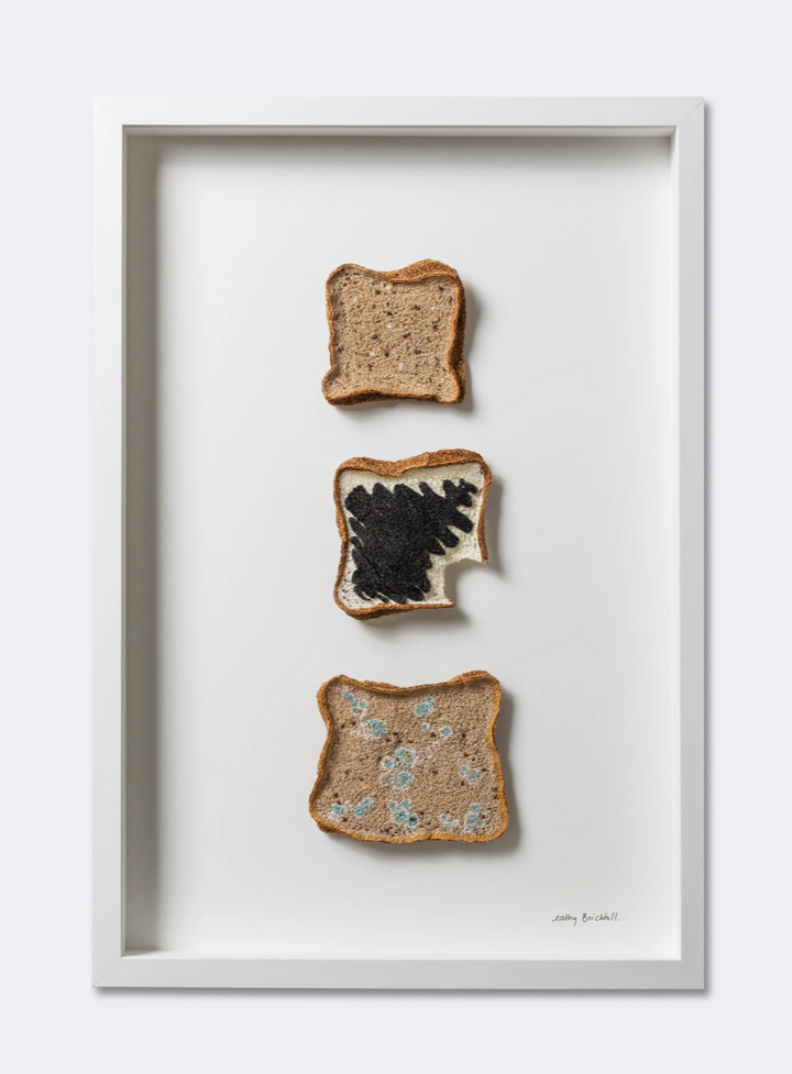 Bread Trio. 3D Thread Sculptures. #3. Fibre Art.