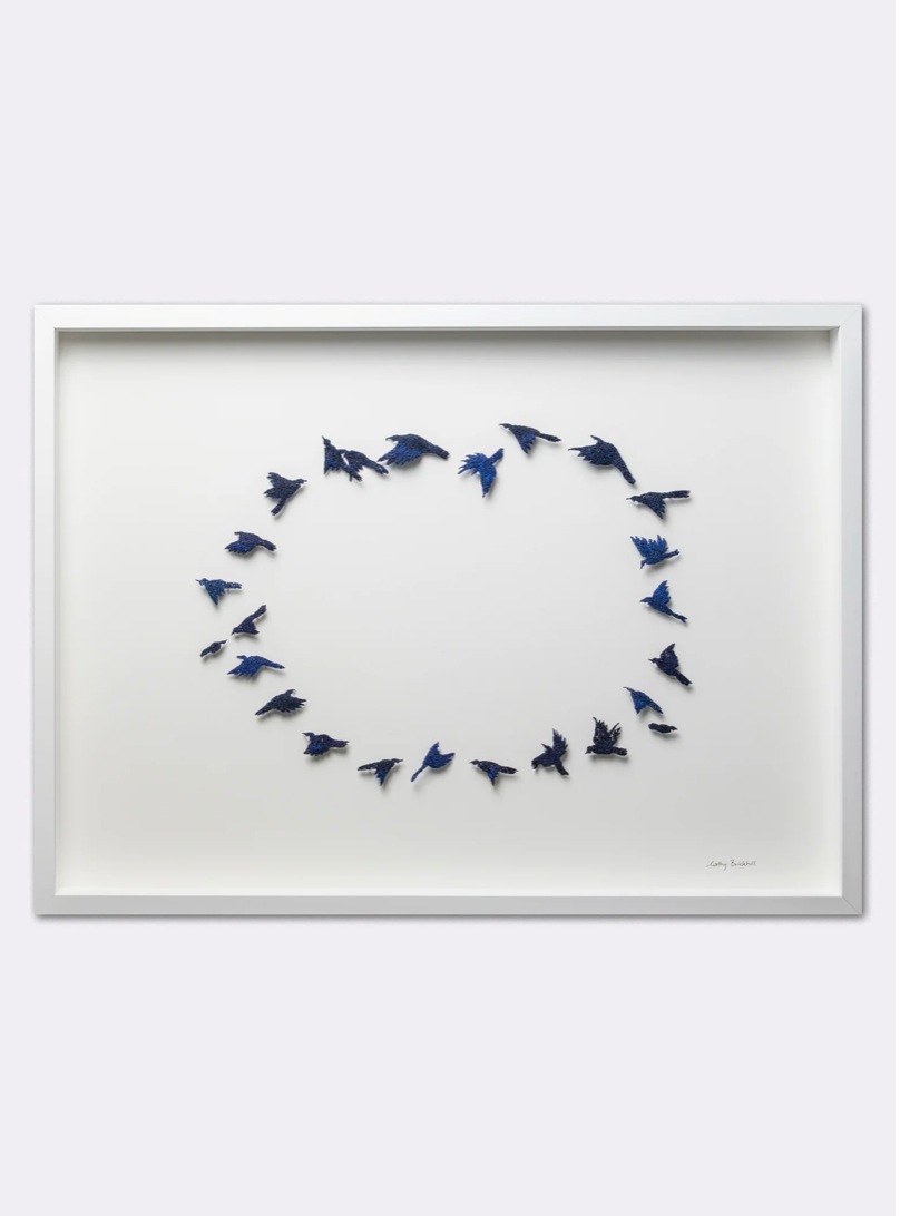 Dance of the Tui 3D Thread Sculpture #9.