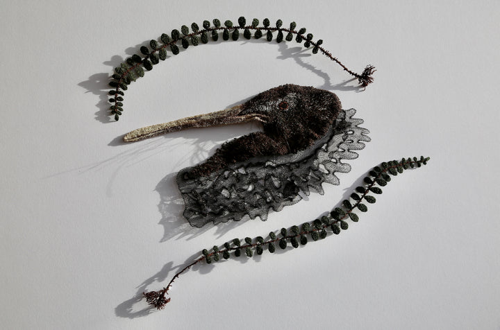 NZ Brown Kiwi 3D Thread Sculpture.