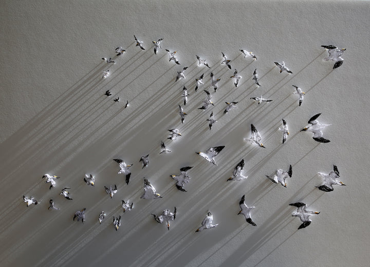 Insatiable Gannets 3D Thread Sculpture. #2