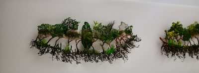 Slice of Nature sculptural embroidery