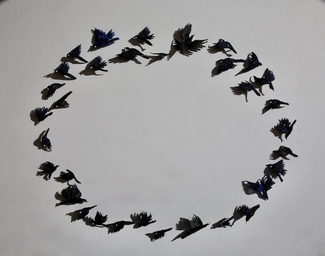 Dance of the Tui 3D Thread Sculpture #7.