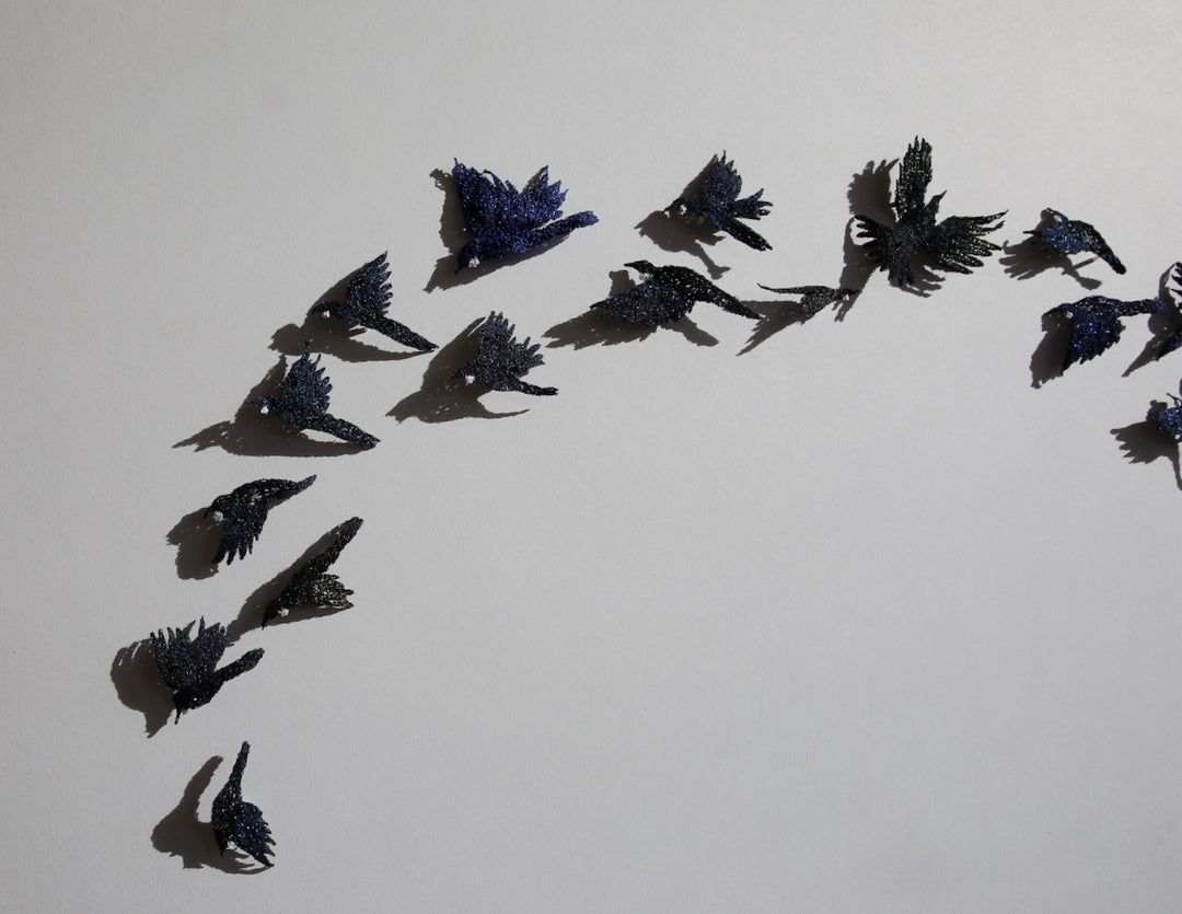 Dance of the Tui 3D Thread Sculpture #7.