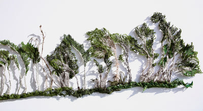 Windblown - Slope Point 3D Thread Sculpture. #2