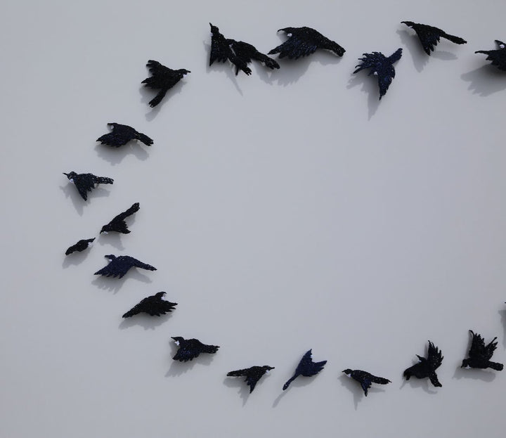 Dance of the Tui 3D Thread Sculpture #9.