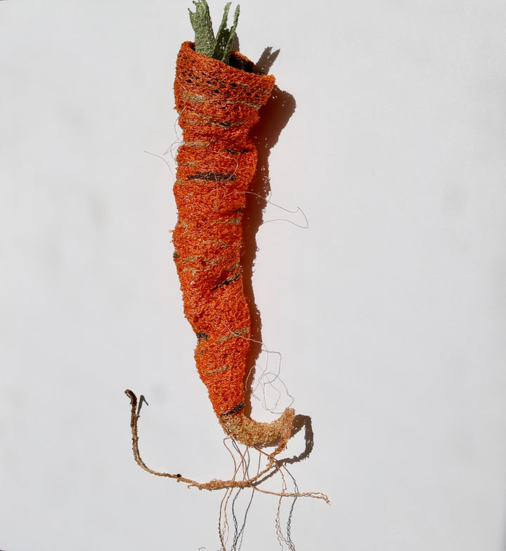 Wonky Carrots 3D Thread Sculpture.