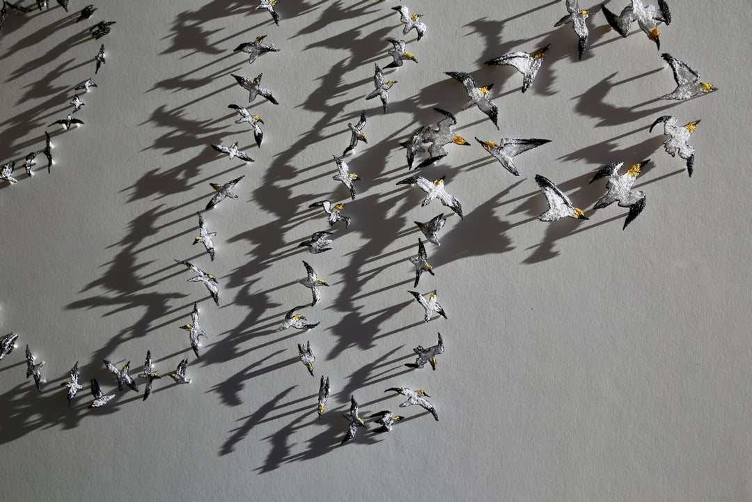Insatiable Gannets 3D Thread Sculpture. #3.