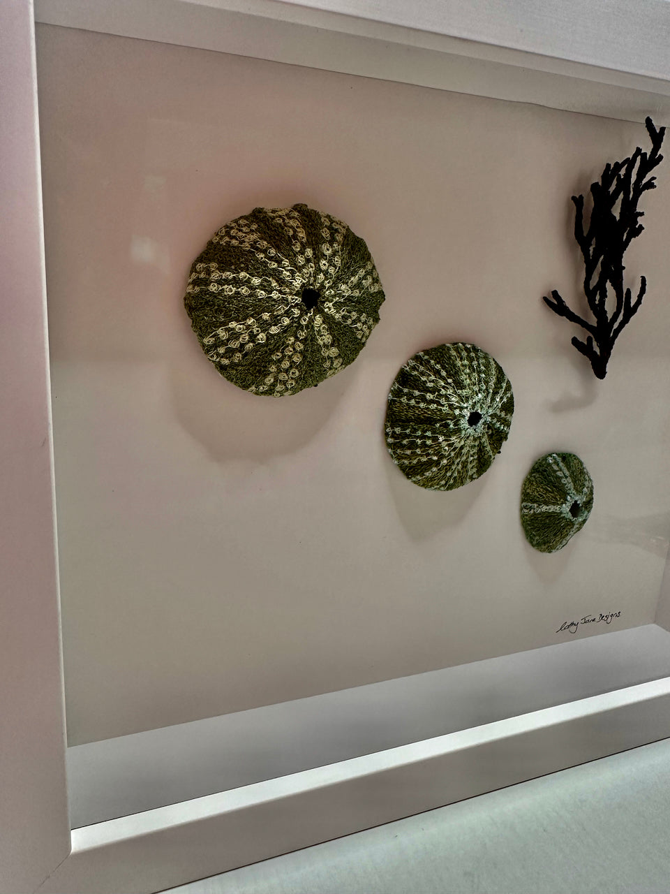 Kina Shells sculptural embroidery #4.
