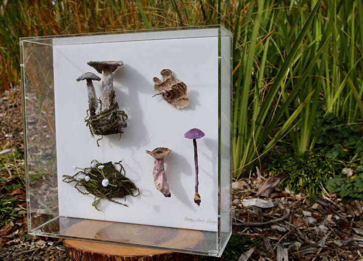 Fungi of New Zealand 3D Thread Sculpture #8.