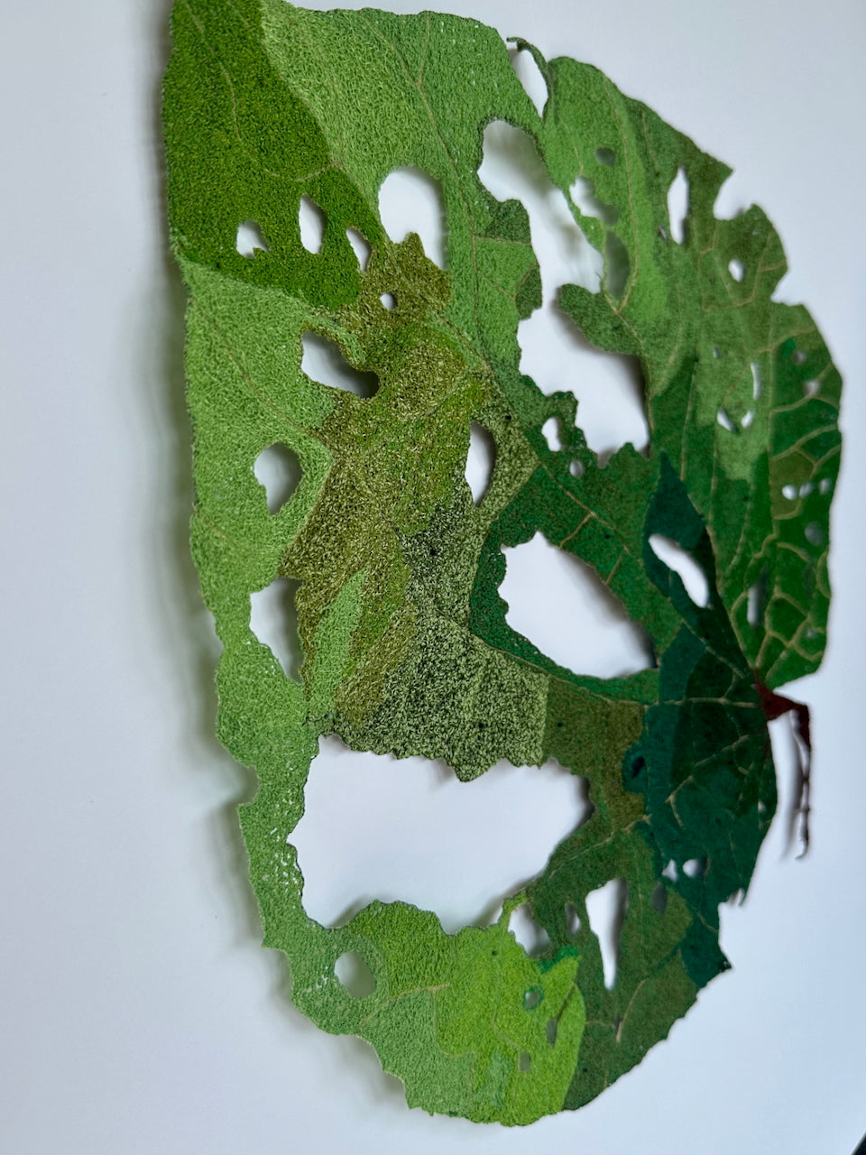 Giant Kawakawa Leaf 3D Thread Sculpture #6.