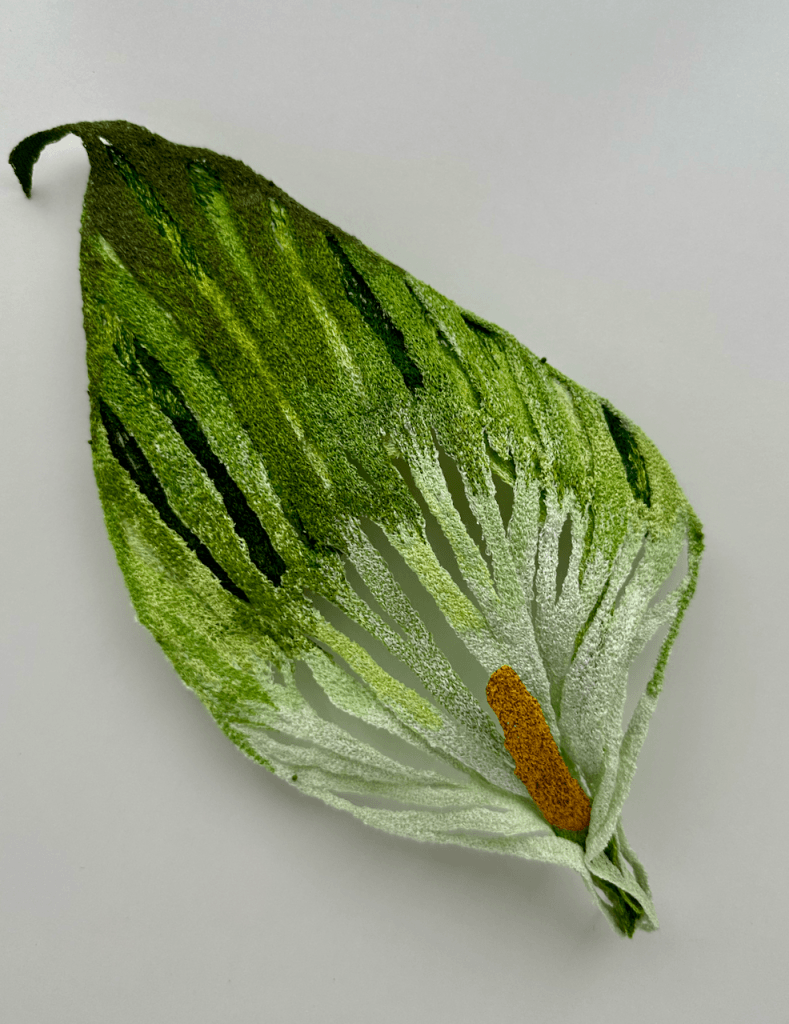 Arum Lily Sculptural Embroidery Sculptured Embroidery Flora