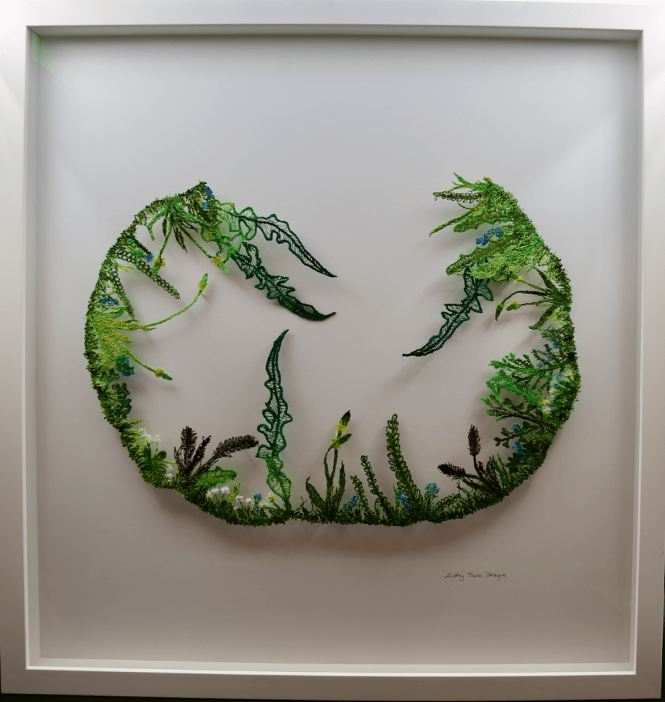 Beauty Of Weeds Sculptural Embroidery Sculptured Embroidery Flora