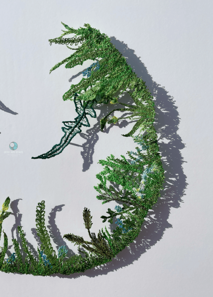 Beauty Of Weeds Sculptural Embroidery Sculptured Embroidery Flora