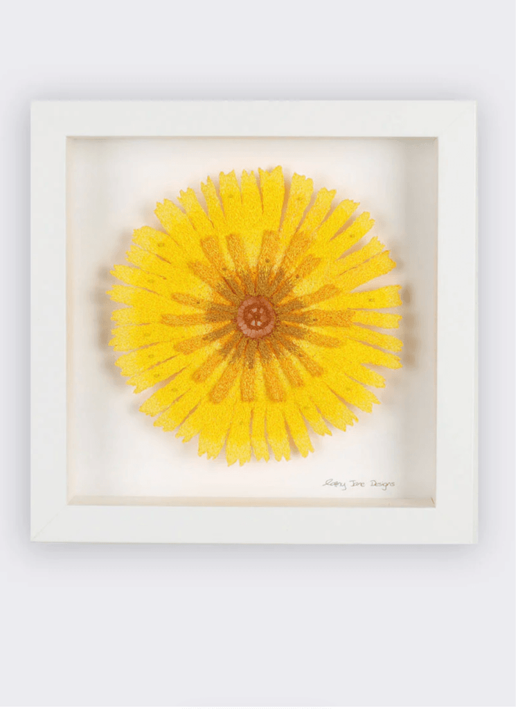 Dandelion Petal Sculptural Embroidery Sculptured Embroidery Flora