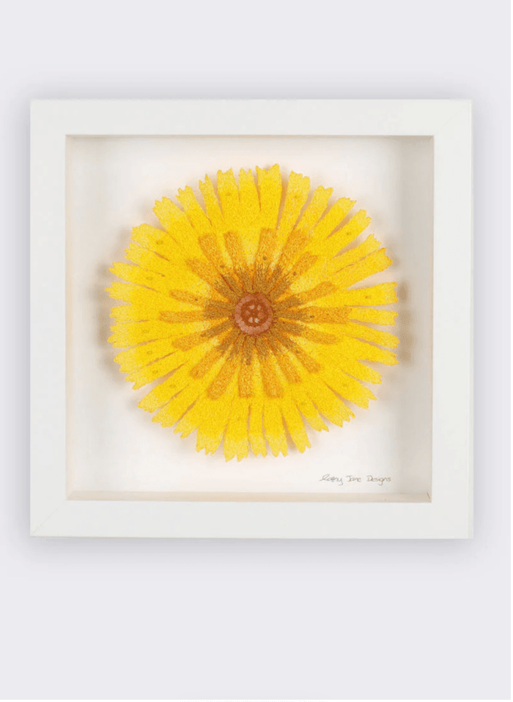 Dandelion Petal Sculptural Embroidery Sculptured Embroidery Flora