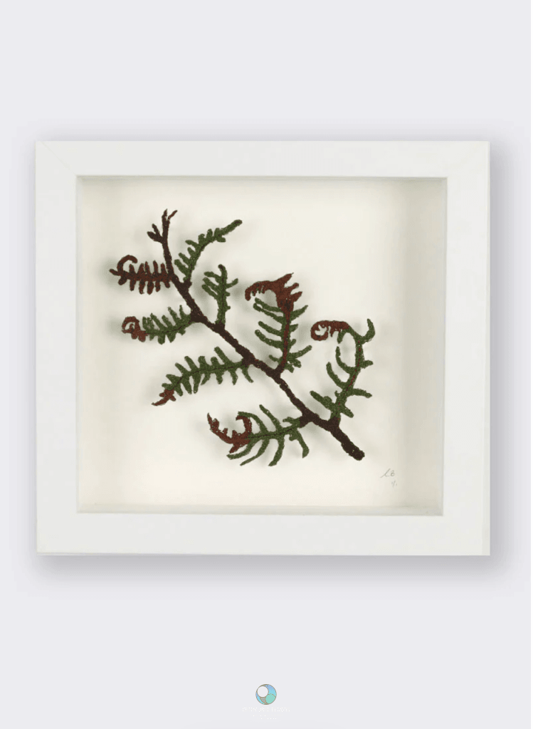 Dying Bracken Sculptural Embroidery Sculptured Embroidery Flora