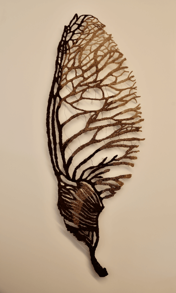 Dynamic Seedpod Sculptural Embroidery Sculptured Embroidery Flora