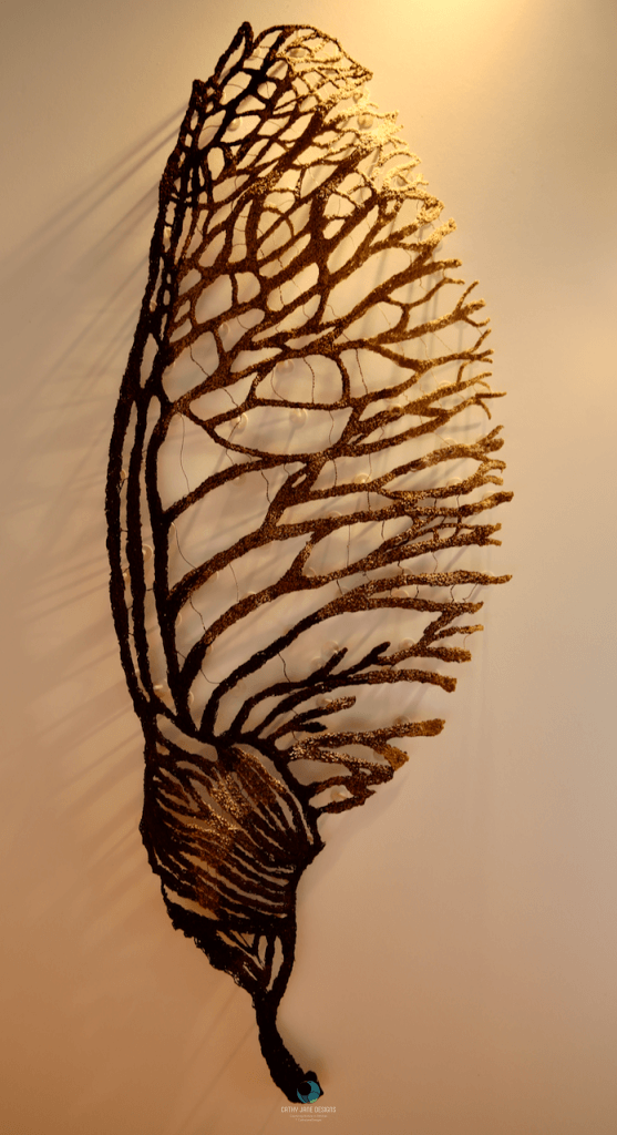 Dynamic Seedpod Sculptural Embroidery Sculptured Embroidery Flora