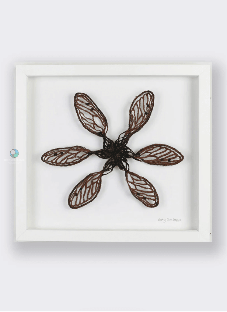Flight Of The Cicada Sculptural Embroidery Sculptured Embroidery Flora