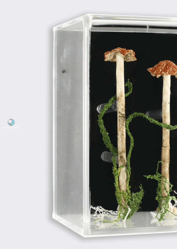 Gilled Fungi 3D Sculptural Embroidery