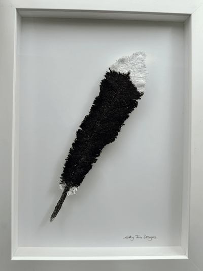 Huia Feather Sculptural Embroidery Sculptured Embroidery Fauna
