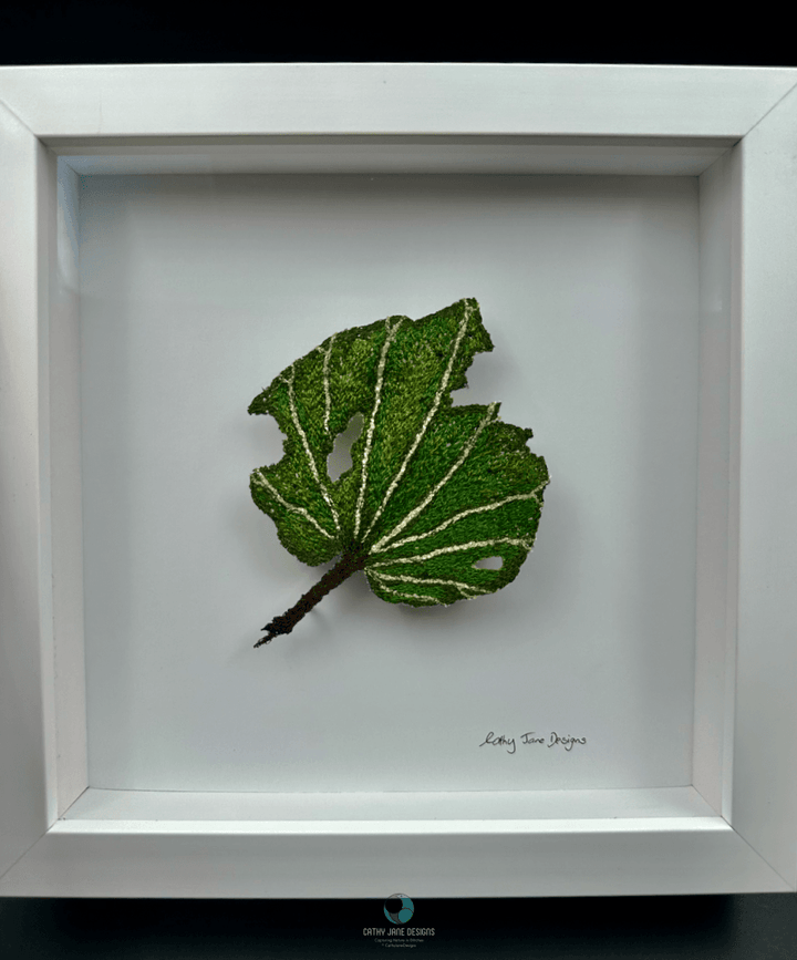 Kawakawa Leaf Sculptural Embroidery Sculptured Embroidery Flora