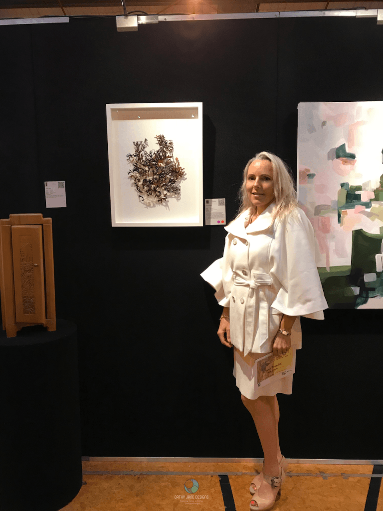 Kelp Fingers sculptural embroidery - Cathy Jane Designs