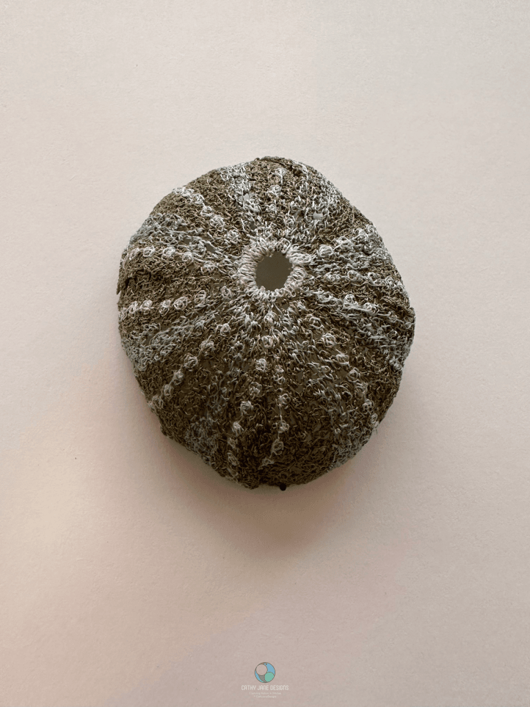 Kina Shell Sculptural Embroidery #2. Sculptured Embroidery Fauna