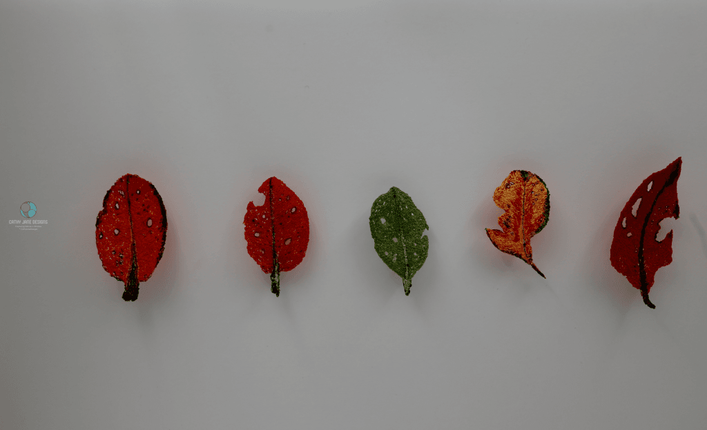 Rata Leaves Sculptural Embroidery Sculptured Embroidery Flora