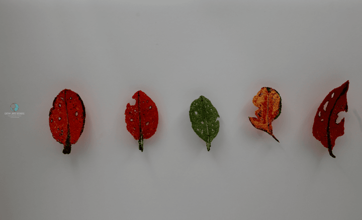 Rata Leaves Sculptural Embroidery Sculptured Embroidery Flora